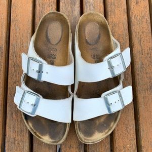 Birkenstock Arizona Sandals White Women's 8 EU 39